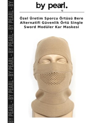 Özel Üretim Sporcu Örtüsü Bere Alternatifi Güvenlik Örtü Single Sword Modüler Kar Maskesi