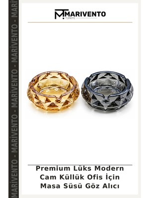 Premium Lüks Modern Cam Küllük Ofis Için Masa Süsü Göz Alıcı