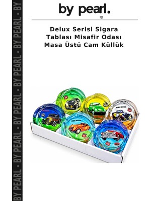 Delux Serisi Sigara Tablası Misafir Odası Masa Üstü Cam Küllük