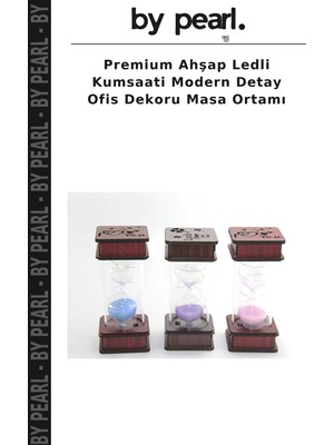 Premium Ahşap Ledli Kumsaati Modern Detay Ofis Dekoru Masa Ortamı