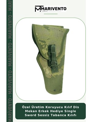 Özel Üretim Koruyucu Kılıf Dis Mekan Erkek Hediye Single Sword Sessiz Tabanca Kılıfı