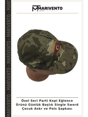 Özel Seri Parti Kepi Eğlence Ürünü Günlük Başlık Single Sword Çocuk Askr ve Pols Şapkası
