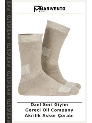 Özel Seri Giyim Gereci Oil Company Akrilik Asker Çorabı
