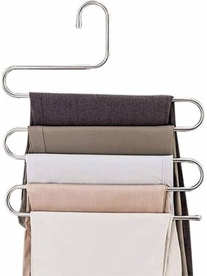 Premium Askılık Düzenleme Krom Pantolon Askısı