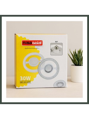 Bezos 30W E27 LED Ampul 6500K 2700 Lumen Simit Model (Mika Kristal Plastik Cam) Nhr