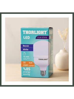 Bezos 30W E27 LED Ampul 2580 Lm 6400K T-Shape Nhr