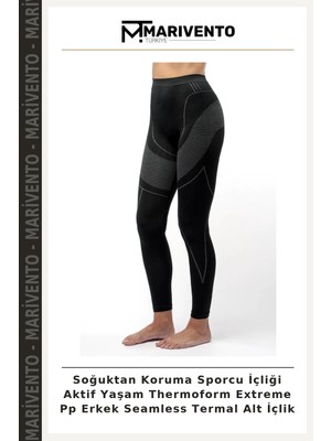 Soğuktan Koruma Sporcu Içliği Aktif Yaşam Thermoform Extreme Pp Erkek Seamless Termal Alt Içlik