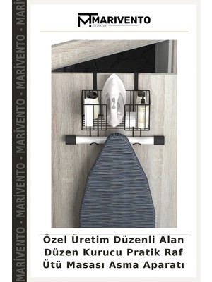 Özel Üretim Düzenli Alan Düzen Kurucu Pratik Raf Ütü Masası Asma Aparatı
