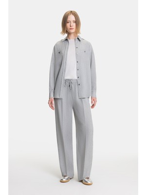 Vakko Grey Loose Fit Trousers