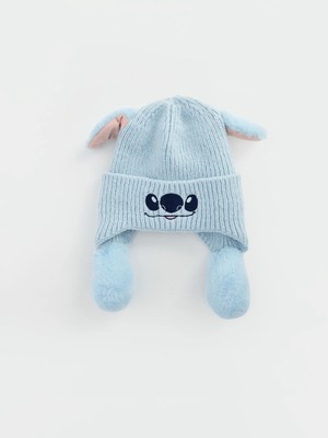 Lc Waikiki Yeni Sezon Mavi Lilo ve Stitch Baskılı Kız Çocuk Bere