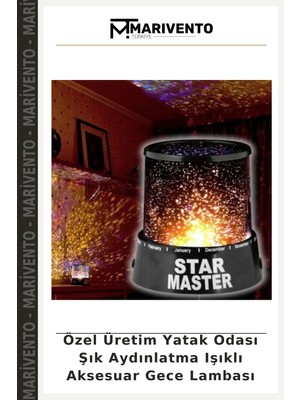 Özel Üretim Yatak Odası Şık Aydınlatma Işıklı Aksesuar Gece Lambası