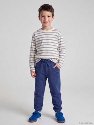 Lc Waikiki Yeni Sezon Indigo Erkek Çocuk Kalın Jogger Eşofman Altı