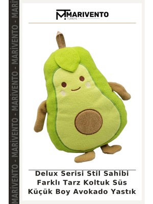 Delux Serisi Stil Sahibi Farklı Tarz Koltuk Süs Küçük Boy Avokado Yastık