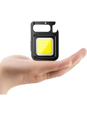 Happy Trend Mini Cob LED Anahtarlık Fener – Güçlü Aydınlatma, Mıknatıslı ve Taşınabilir Tasarım
