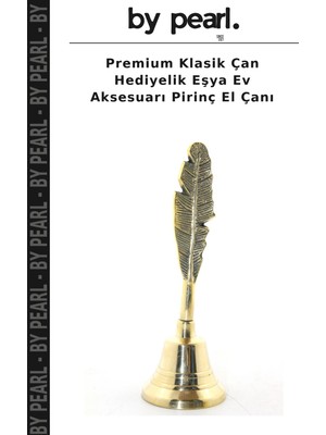 Premium Klasik Çan Hediyelik Eşya Ev Aksesuarı Pirinç El Çanı