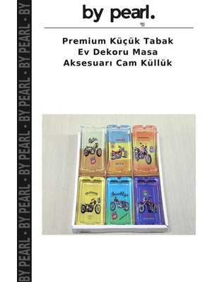 Premium Küçük Tabak Ev Dekoru Masa Aksesuarı Cam Küllük
