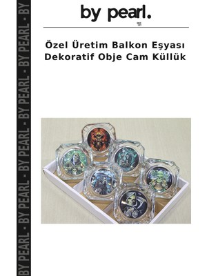 Özel Üretim Balkon Eşyası Dekoratif Obje Cam Küllük