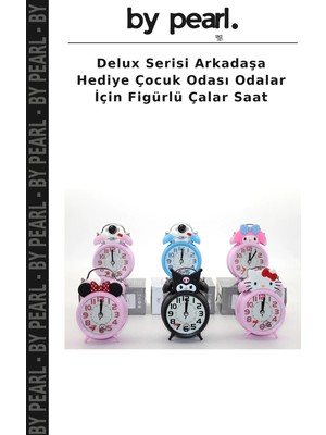 Delux Serisi Arkadaşa Hediye Çocuk Odası Odalar Için Figürlü Çalar Saat