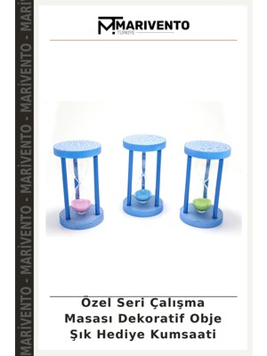 Özel Seri Çalışma Masası Dekoratif Obje Şık Hediye Kumsaati
