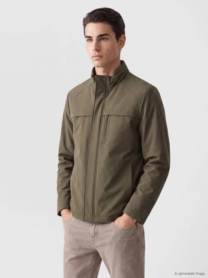 Lc Waikiki Yeni Sezon Haki Regular Fit Dik Yaka Erkek Şişme Mont