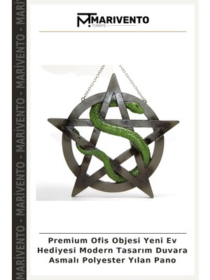 Premium Ofis Objesi Yeni Ev Hediyesi Modern Tasarım Duvara Asmalı Polyester Yılan Pano