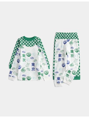 Marks & Spencer 2'li Waffle Dokulu Pijama Takımı