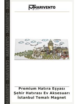 Premium Hatıra Eşyası Şehir Hatırası Ev Aksesuarı Istanbul Temalı Magnet