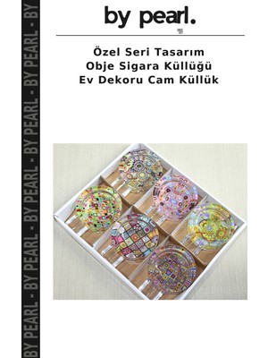 Özel Seri Tasarım Obje Sigara Küllüğü Ev Dekoru Cam Küllük