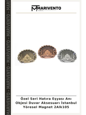 Özel Seri Hatıra Eşyası Anı Objesi Duvar Aksesuarı Istanbul Yöresel Magnet 2ALK105