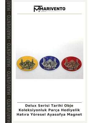 Delux Serisi Tarihi Obje Koleksiyonluk Parça Hediyelik Hatıra Yöresel Ayasofya Magnet