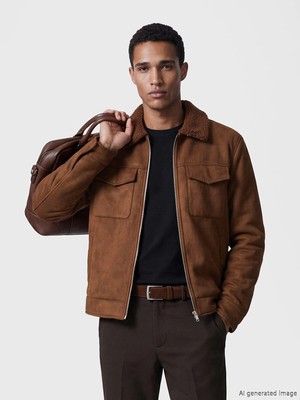 Lc Waikiki Yeni Sezon Kahverengi Regular Fit Kürk Yaka Erkek Süet Mont