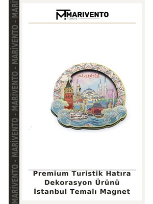 Premium Turistik Hatıra Dekorasyon Ürünü Istanbul Temalı Magnet