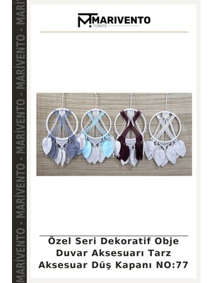 Özel Seri Dekoratif Obje Duvar Aksesuarı Tarz Aksesuar Düş Kapanı No:77