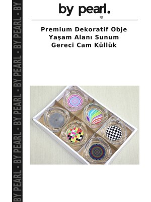 Premium Dekoratif Obje Yaşam Alanı Sunum Gereci Cam Küllük