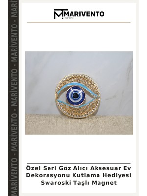 Özel Seri Göz Alıcı Aksesuar Ev Dekorasyonu Kutlama Hediyesi Swaroski Taşlı Magnet
