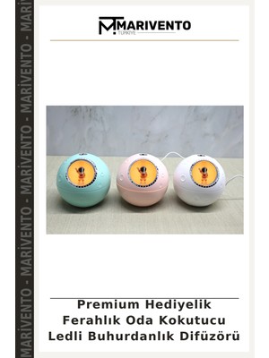 Premium Hediyelik Ferahlık Oda Kokutucu Ledli Buhurdanlık Difüzörü