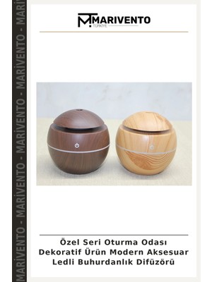 Özel Seri Oturma Odası Dekoratif Ürün Modern Aksesuar Ledli Buhurdanlık Difüzörü