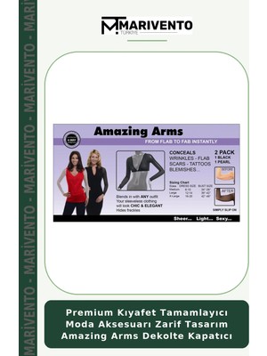 Premium Kıyafet Tamamlayıcı Moda Aksesuarı Zarif Tasarım Amazing Arms Dekolte Kapatıcı