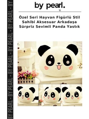 Özel Seri Hayvan Figürlü Stil Sahibi Aksesuar Arkadaşa Sürpriz Sevimli Panda Yastık