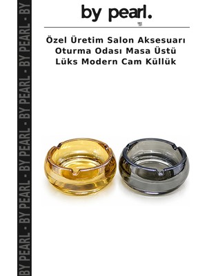Özel Üretim Salon Aksesuarı Oturma Odası Masa Üstü Lüks Modern Cam Küllük