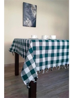 Vuralsin38 Denizli Çeyiz Çok Amaçlı Masa Örtüsü Sofra Bezi Yeşil 150X150 Yeşil