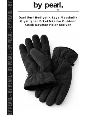Özel Seri Hediyelik Eşya Mevsimlik Giysi Işnar Erkek&kadın Outdoor Kışlık Kaymaz Polar Eldiven