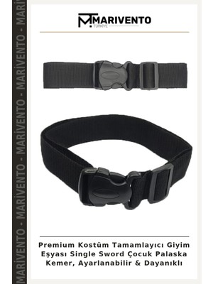 Premium Kostüm Tamamlayıcı Giyim Eşyası Single Sword Çocuk Palaska Kemer, Ayarlanabilir & Dayanıklı