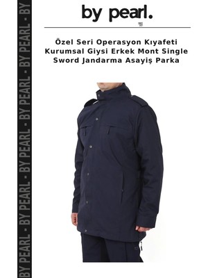 Özel Seri Operasyon Kıyafeti Kurumsal Giysi Erkek Mont Single Sword Jandarma Asayiş Parka