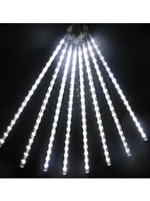 Yakup Tokatlı Moda Büyüleyici Beyaz Meteor LED Işık 3.2m Dış Mekan Dekorasyonu