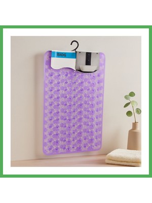 Astraltech Kaydırmaz Pvc Banyo ve Küvet Paspası Petek Desenli Şeffaf-Buzlu (37X68 Cm) Bezoss