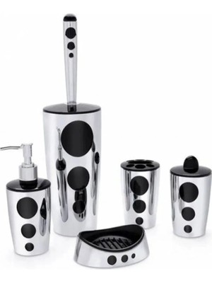 Yakup Tokatlı Moda Ytm Punto 5 Parça Banyo Seti Krom ROYALEKS-F326