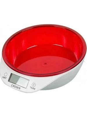 Yakup Tokatlı Moda Ytm Crown Dijital Lüks Kefeli Mutfak Terazisi 5 kg Çıkarılabilir Ölçü Kabı Terazi Tartı Gram
