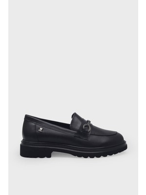 Venüs Kadın Deri Loafer Siyah VNS2412922K