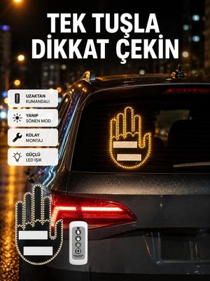 Yakup Tokatlı Moda Ytm Suya Dayanıklı LED El Park Uyarı Cihazı Uzaktan Kumandalı 2025